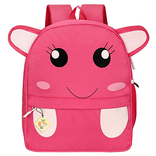 Image of Frantic Soft Cartoon Design Animal Velvet Plush School Backpack Bag For 2 To 5 Years Boys Girls Nursery Preschool Picnic Carry Travelling Bags (2-5 Years)