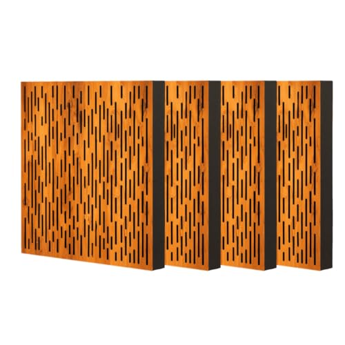 Image of Timber Acoustics Abfuser Mini Acoustic Panel | Diffusion & Absorption | Reduces Echo | For Studios, Home Theatres & Living Spaces | 1ft x 1ft x 2in (Resonance, Set of 4)