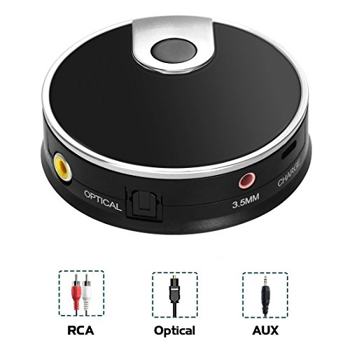[Upgrade Version] Bluetooth Transmitter, LURICO Wireless 3.5mm Music Adapter(A2DP Low Latency, Pair 2 at Once, for TV/Home Sound System, USB Power Supply)-Not A Receiver (N-TX12)