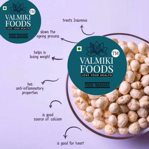 Image of Makhana /fox nut /lotus seed /valmiki makhana /valmiki foods, 1 Kg