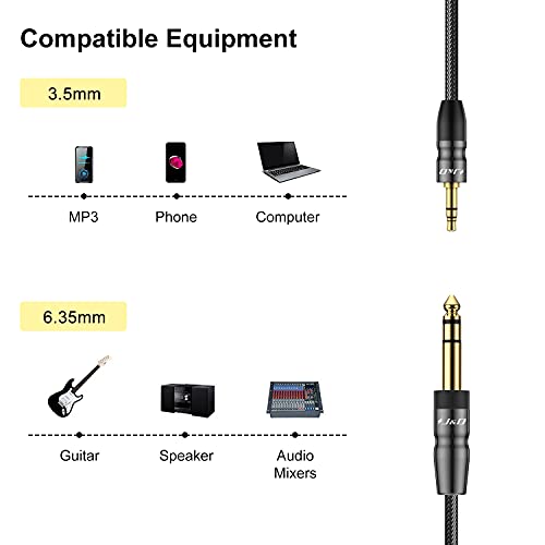 J&D 3.5mm to 6.35mm Stereo Audio Cable - Image 4