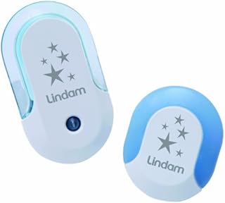 Lindam by Munchkin Nursery Night Light Set (LED Bulb, for Use in the Nursery, Hallway or on Landings) - Blue