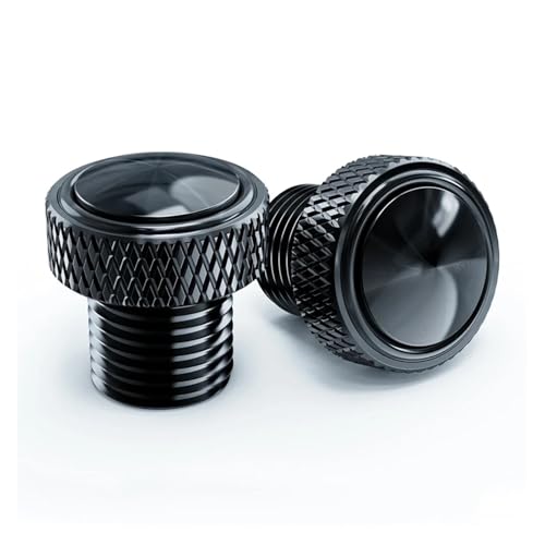 Tapones para espejos MT 07 y MT 09 en aluminio negro para ocultar roscas de retrovisor M10