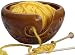 Today's Deals - Ceramic Brown Yarn Bowl for Knitting, Crochet for Moms - Beautiful Gifts on All Occasions for Moms and Grandmothers 6X4 Inches