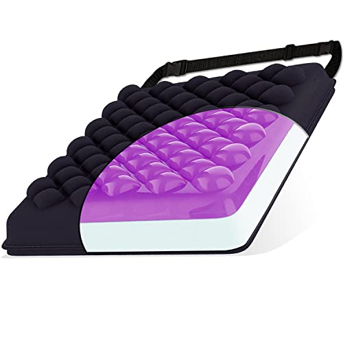 Bingyee Memory Foam Gel Wheelchair Cushion Orthopedic Seat Cushion Comfort Chair Cushion For Car Seat, Home Chairs, Office Chair. Pressure Sore Relief, Soft,Durable,Resilient Chair Pad #TOP18