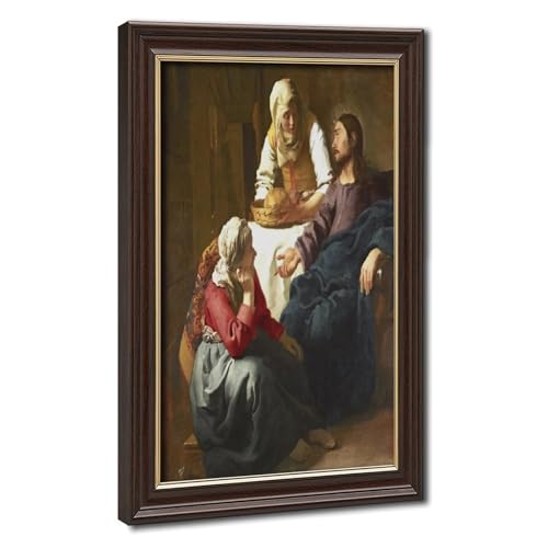 Tableau Christ Vermeer Marie | Poster mural en toile tendue pour décoration 40x60