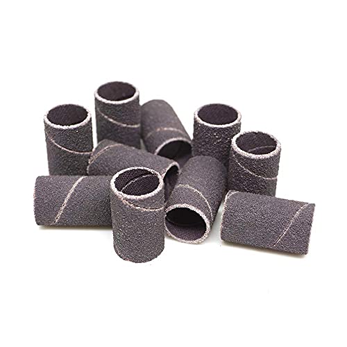 Benchmark Abrasives 1/2” x 1/2”Aluminium Sanding Bands, Spiral Bands Rotary Sander Attachment for Drill & Die Grinder, Metal Polishing Sanders for Woodworking - Sander Tool (10 Pack), 240 Grit