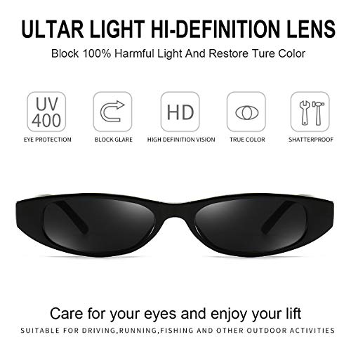 Dollger Retro Rectangle Sunglasses for Women Small Clout Goggles Fashion Designer Cool Square Shades3