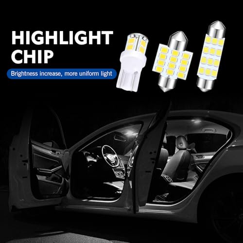 Kit de 24 bombillas LED para auto tipo T10, blanco miniatura 3