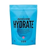Awesome Supplements – Awesome Hydrate – 270g Instant Electrolytes Powder - 275mg Sodium Per Serving - Low Calorie, Vegan & Gluten-Free - Watermelon