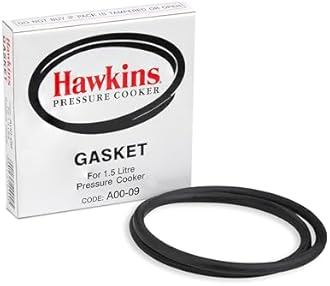 Hawkins Ruuber Gasket for all 1.5 Litre Pressure Cooker (Black, Small)