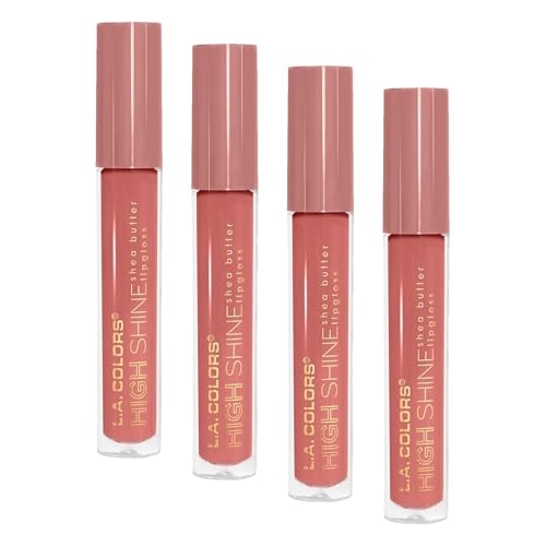 Image of L.A. COLORS High Shine Shea Butter Lip Gloss, Sensual, 0.14 Oz (CLG948) (Pack of 4)
