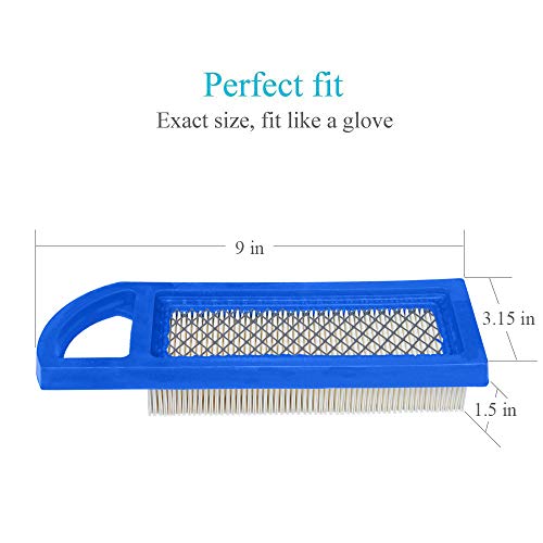 Hoodell 2 Pack 697153 Air Filter, Compatible With Briggs And Stratton 698083 795115, John Deere Gy20573, Premium Lawn Mower Air Cleaner #TOP2