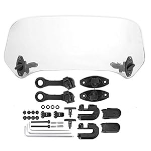 Yctze Universal Motorrad Windschutzscheibe Windabweiser Spoiler