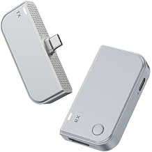 Type-C Wireless Transmitter and Receiver, 50M, Pixel-Perfect, No Network Need Input 1080P@60Hz Output, Plug&Play AV Transmitter for Phone/Tablet/Laptop/PC to Monitor/Projector/Meeting/Teaching