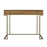 REALROOMS Olten Computer Desk, Walnut