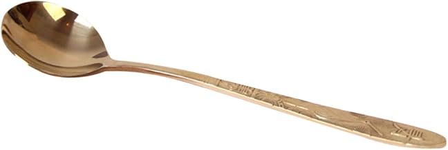 Luxshiny Colheres De Talheres Colher De Aço Inoxidável Colher De Sobremesa Concha Colher De Molho Colher De Aço Inoxidável Colher De Chá Colheres De Cobre Utensílios De Mesa Engrossar