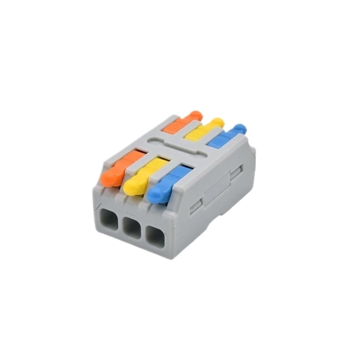 5/10pcs Mini Quick Wiring Connector Splitter Cable Compact Splice Push-in Electrical Connection Terminal Block 1 in Multiple Out(3 in 3 Out-01,5PCS)