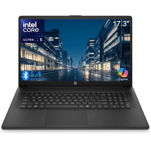 Image of HP Laptop Computer, Intel Ultra 5 225U (2026 Edition), Large 17.3 inch Display