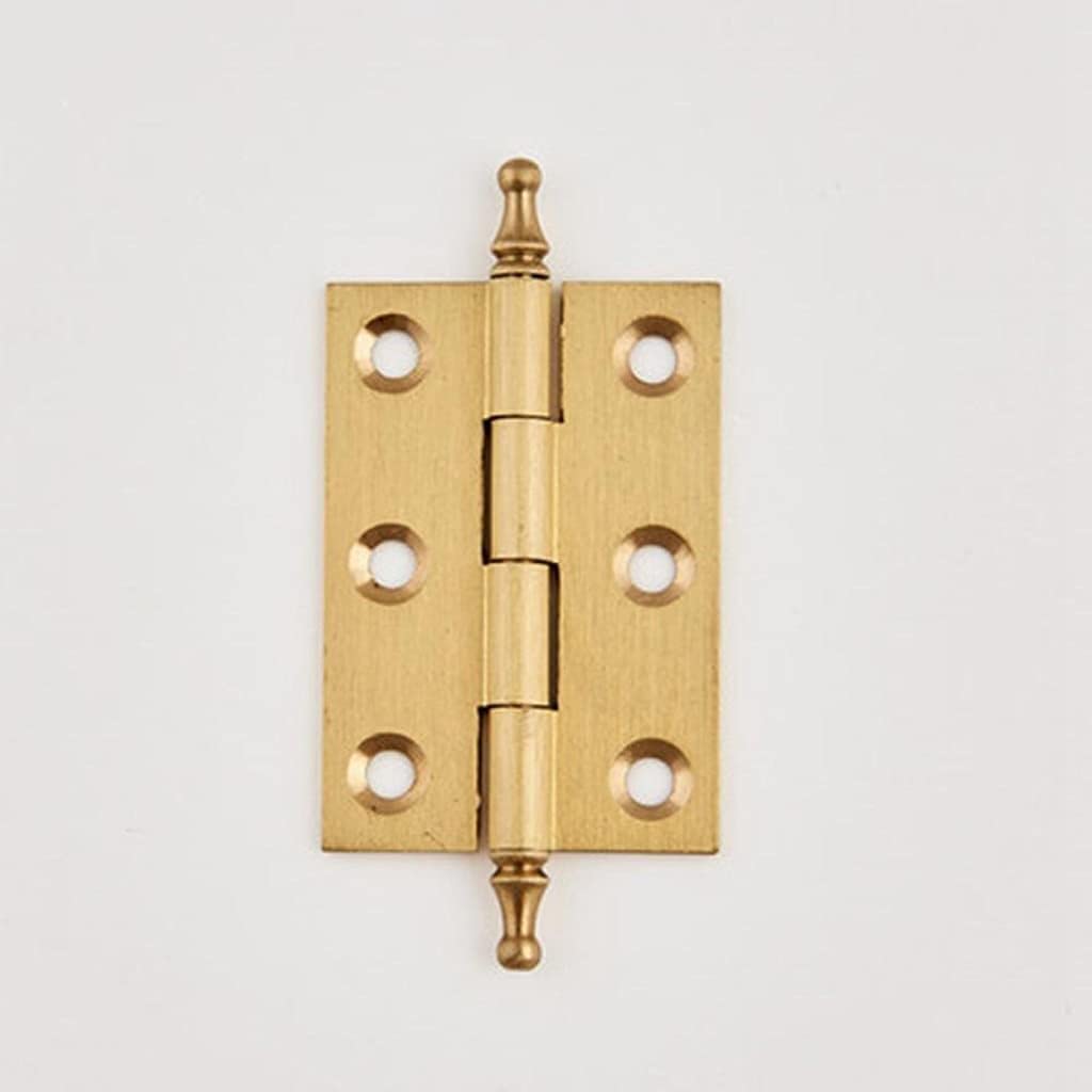 Nvsfzgiyg One Color 5 Pcs Brushed Brass Decorative Cabinet Cupboard Door Butt Gold Hinges