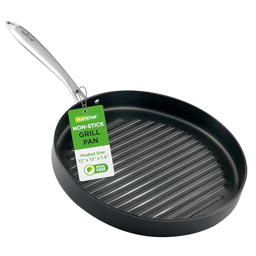 NutriChef Nonstick Grill Pan 12