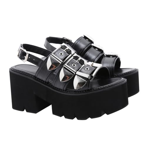 Sandales chics pour femmes BESPORTBLE chaussures été plateformes noires