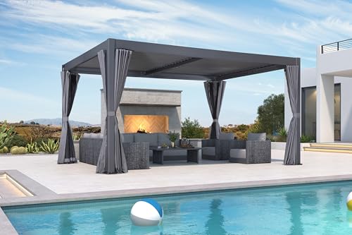 Image of PURPLE LEAF Patio Conversation Set 10 PCS w /Table, Aluminum Rope, Gray