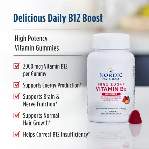 Nordic Naturals B12 Gummies - 2000mcg - Zero Sugar - 30 Gummies - image 3