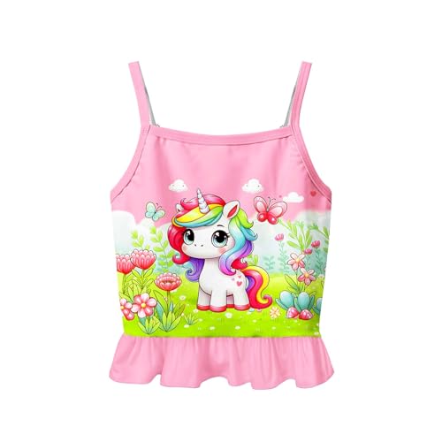 Image of Girls Kids Rash Guard Sets 3 Pieces Tankini Bathing Suit Swimwear Long Sleeves Swimsuit for 3-8 Years
