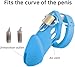 Silicone Cock Cage - Male Chastity Device with Lock for BDSM Restraint Play Sweater 96YUT9