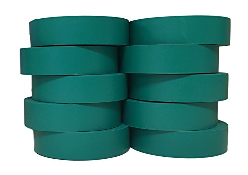 Image of TradeGear Green 10 Pack - UL Listed Colored Electrical Tape, 60 ft x 3 /4 in, 600V, Flame Retardant, Waterproof, Rubber Adhesive - Phase Marking, Wire ID, Automotive