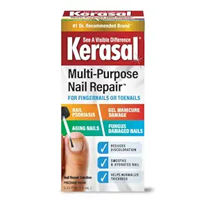 Kerasal Multi-Purpose Nail Repair, Nail Solution for Discolored and Damaged Nails, 0.43 fl oz