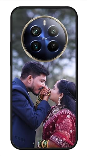 Image of NDCOM for Customised Realme 12 Pro Plus, Realme 12 Pro Cover DIY Personalised Photo Design | Customized Gift Custom Text Name Printed Glass Case