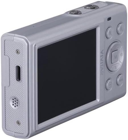 Side view of Vivitar VES829 Digital Camera showing USB port and speaker