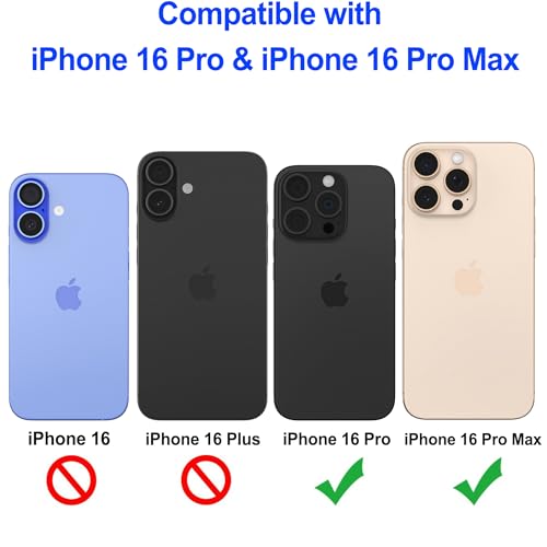 Image of 4youquality Camera Lens Protector for iPhone 16 Pro and iPhone 16 Pro Max, 9H Tempered Glass, Anti-Scratch, Case-Friendly, 3-Pack