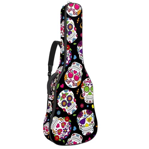 Housse pour guitare acoustique 106,7 cm noire et organiseur de sac pour guitare 104 cm