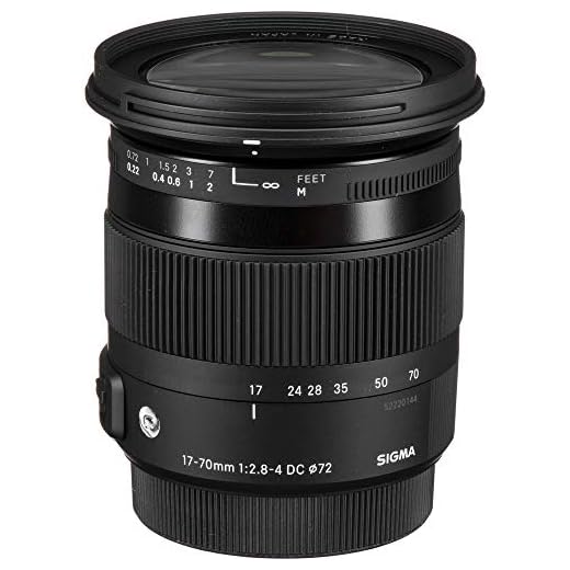 Sigma 17-70 mm f2,8-4,0 Objektiv (DC, Makro, OS, HSM, 72 mm Filtergewinde) für Canon Objektivbajonett