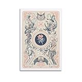 Póster decorativo de película de Alicia en el país de las maravillas, lienzo para pared e impresión artística moderna para decoración de dormitorio familiar, 20 x 30 cm