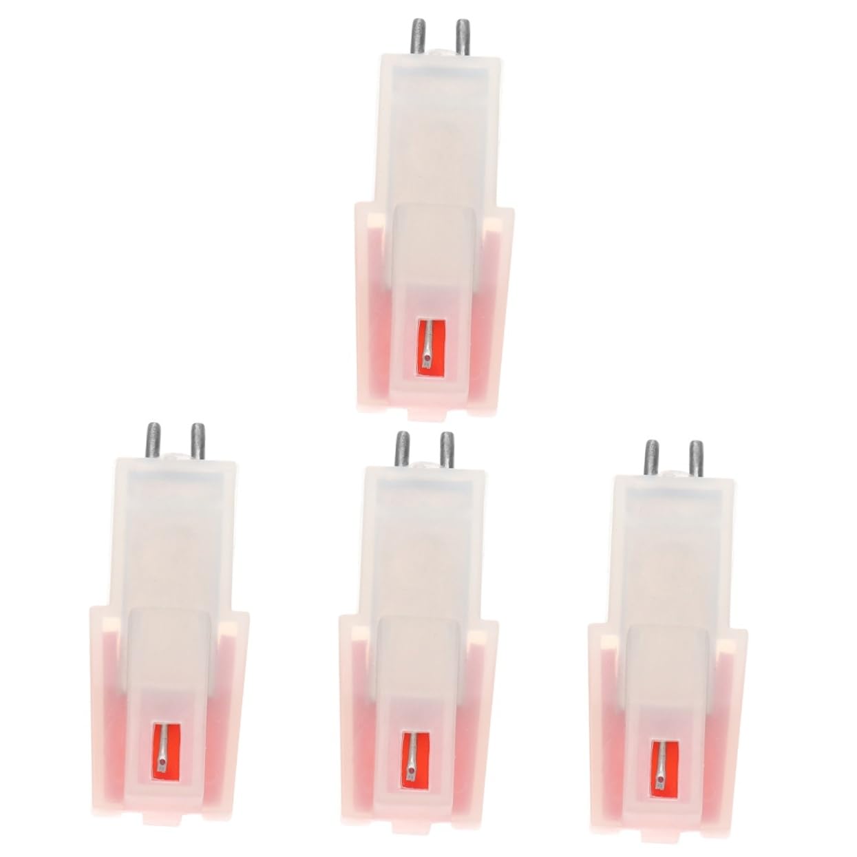 BESTonZON 4piezas Aguja De Repuesto Para Tocadiscos Stylus Gramófono De Precisión Compatible Vinilos Instalación Sencilla y Sonido Realista