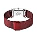 Imagen de BERING 10426-303-S Reloj de cuarzo para mujer con caja de acero inoxidable plateado de 26 mm y esfera roja