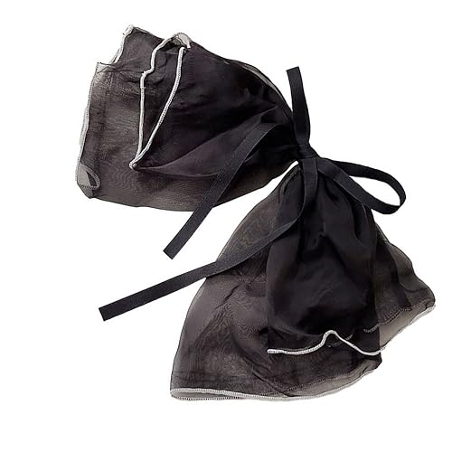 Leadigol Pinzas para el Pelo con Lazo de Encaje, 4 Piezas, Clips Elegantes y Grandes con Borla para Cola de Caballo, Accesorios de Cinta de Malla miniatura 4