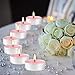 Pink Rose Scented Tealight Candles -Giant 100 Pack Votive Candles Bulk - Smokeless Tea Light Candle Gift Set for Valentine's Day,Holiday, Wedding and Home - 4 Hour