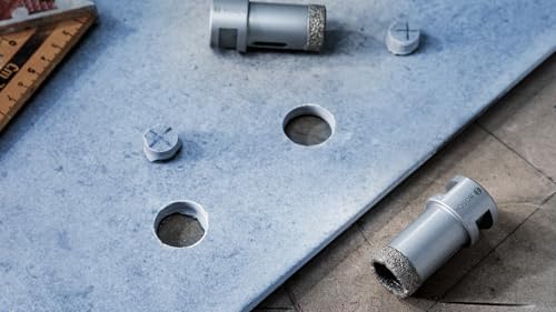 Bosch 1x Couronne de forage PRO Ceramic dry pour petites meuleuses angulaires, alésage 22,23 (pour Carrelage, Carreaux de Hard Ceramic, Ø 65 mm, Professional Accessoire Petite meuleuse angulaire)