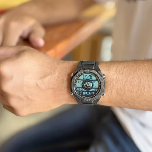 Image of SKMEI Men Watch Compass Pedometer Calories Sport Watch LED Digital Stopwatch Boy Digital Sport Wristwatch