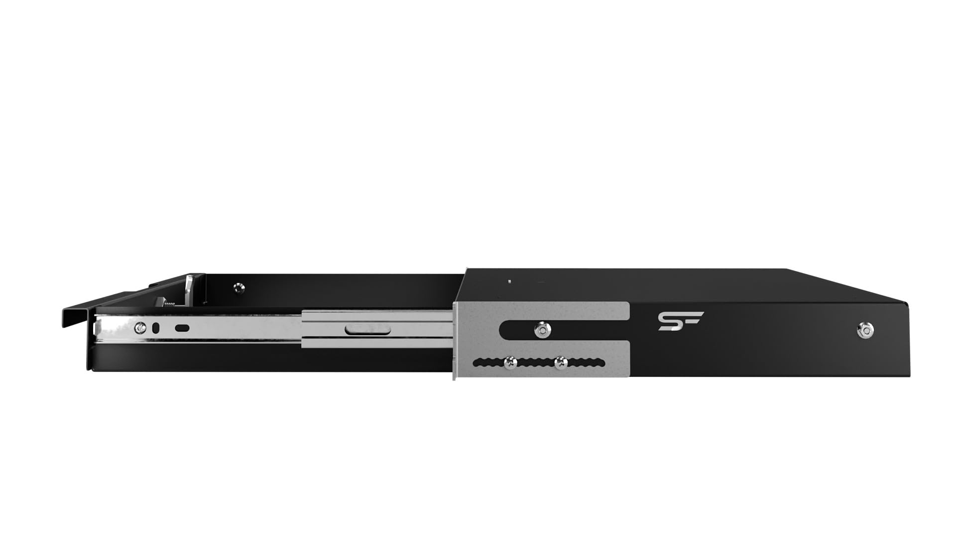 Cajón Bandeja Rack 19 Pulgadas 1U 270mm - Acero Resistente - Bastidor y Armario para Equipos de Red - Servidor Armario Rack Universal Compatible con Server Rack y Raíles Rack
