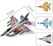 UiiQ Pull Back Airplane Toy Set Die Cast Metal Military Themed Fighter Jets, Good for Kids Toy Set Collection - 4 Pcs (Blue)