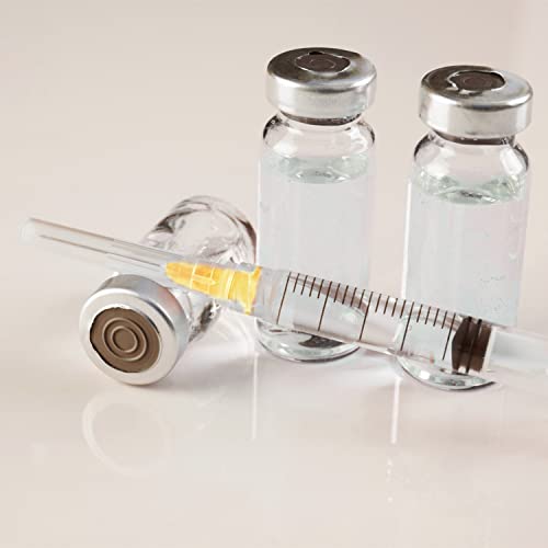 Image of 100 Pack 2.5ml 25Ga Plastic Syringe with Measurement for Scientific Labs and Industrial Dispensing, Disposable Individually Wrapped (100, 2.5ml-25Ga)