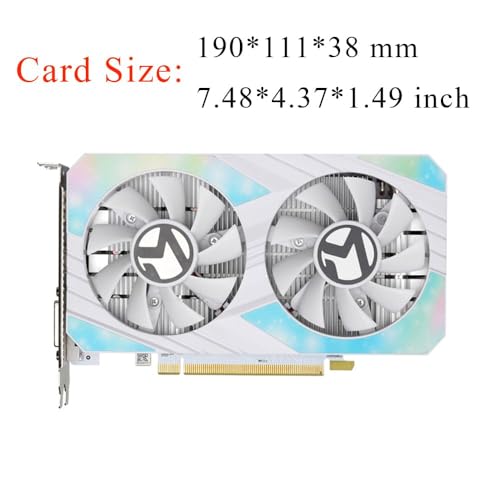 Image of maxsun AMD Radeon RX 580 8GB 2048SP GDDR5 Computer Video Graphics Card GPU for PC Gaming 256-Bit DirectX 12 DVI, HDMI, DisplayPort Multi Monitors Extend (White)