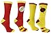 •	DC Comics Flash Reverse Flash 2 Pack Casual Crew Socks,Multi Colored, Fits Shoe size-6-12
