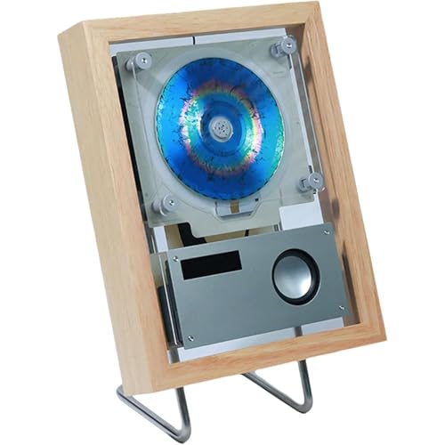Lecteur CD mural et cadre photo Bluetooth 5.1 beige avec haut-parleur et USB